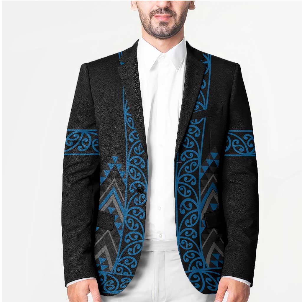 Blue Aotearoa Mangopare Kowhaiwhai Niho Taniwha Blazer Maori New Zealand - Aussie Hoodie