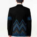 Blue Aotearoa Mangopare Kowhaiwhai Niho Taniwha Blazer Maori New Zealand - Aussie Hoodie