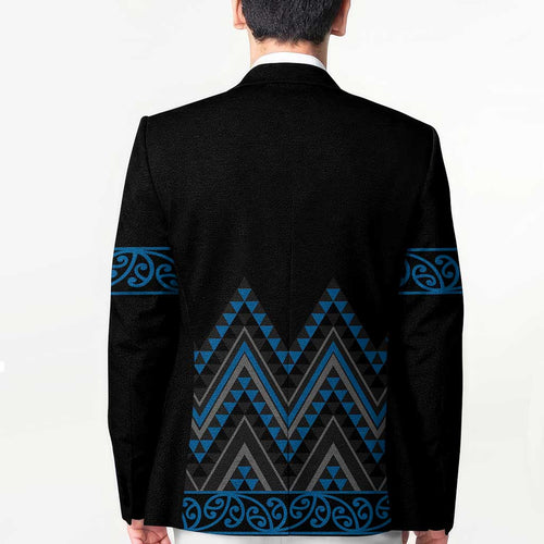 Blue Aotearoa Mangopare Kowhaiwhai Niho Taniwha Blazer Maori New Zealand - Aussie Hoodie