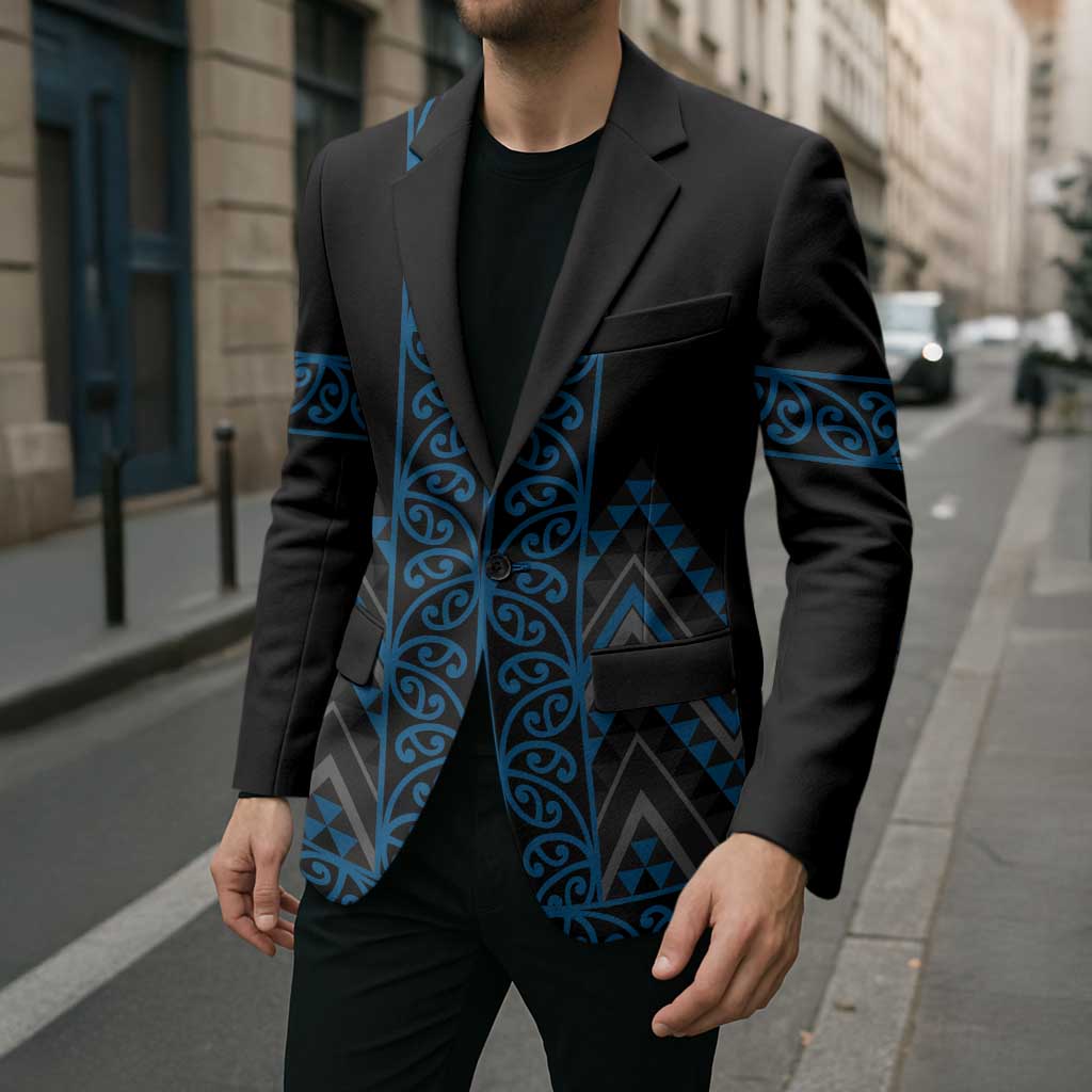 Blue Aotearoa Mangopare Kowhaiwhai Niho Taniwha Blazer Maori New Zealand - Aussie Hoodie
