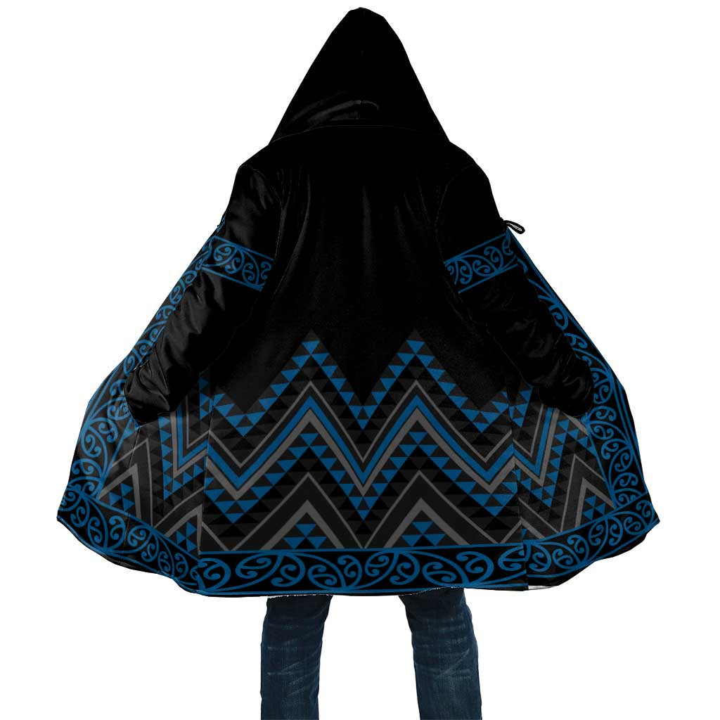 Blue Aotearoa Mangopare Kowhaiwhai Niho Taniwha Cloak Maori New Zealand - Aussie Hoodie