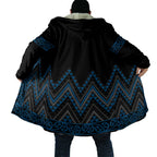 Blue Aotearoa Mangopare Kowhaiwhai Niho Taniwha Cloak Maori New Zealand - Aussie Hoodie
