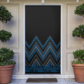 Blue Aotearoa Mangopare Kowhaiwhai Niho Taniwha Door Cover Maori New Zealand - Aussie Hoodie
