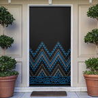 Blue Aotearoa Mangopare Kowhaiwhai Niho Taniwha Door Cover Maori New Zealand - Aussie Hoodie