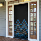 Blue Aotearoa Mangopare Kowhaiwhai Niho Taniwha Door Cover Maori New Zealand - Aussie Hoodie