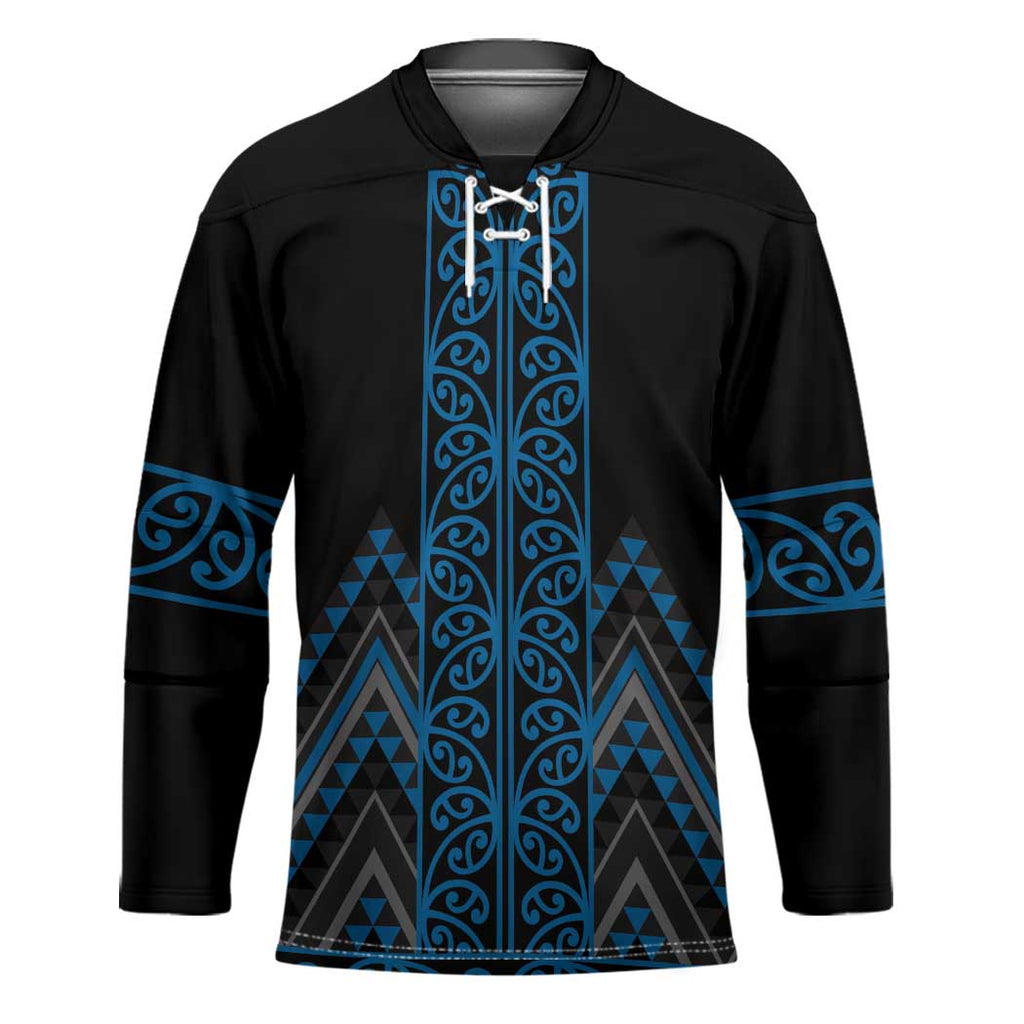 Blue Aotearoa Mangopare Kowhaiwhai Niho Taniwha Hockey Jersey Maori New Zealand - Aussie Hoodie