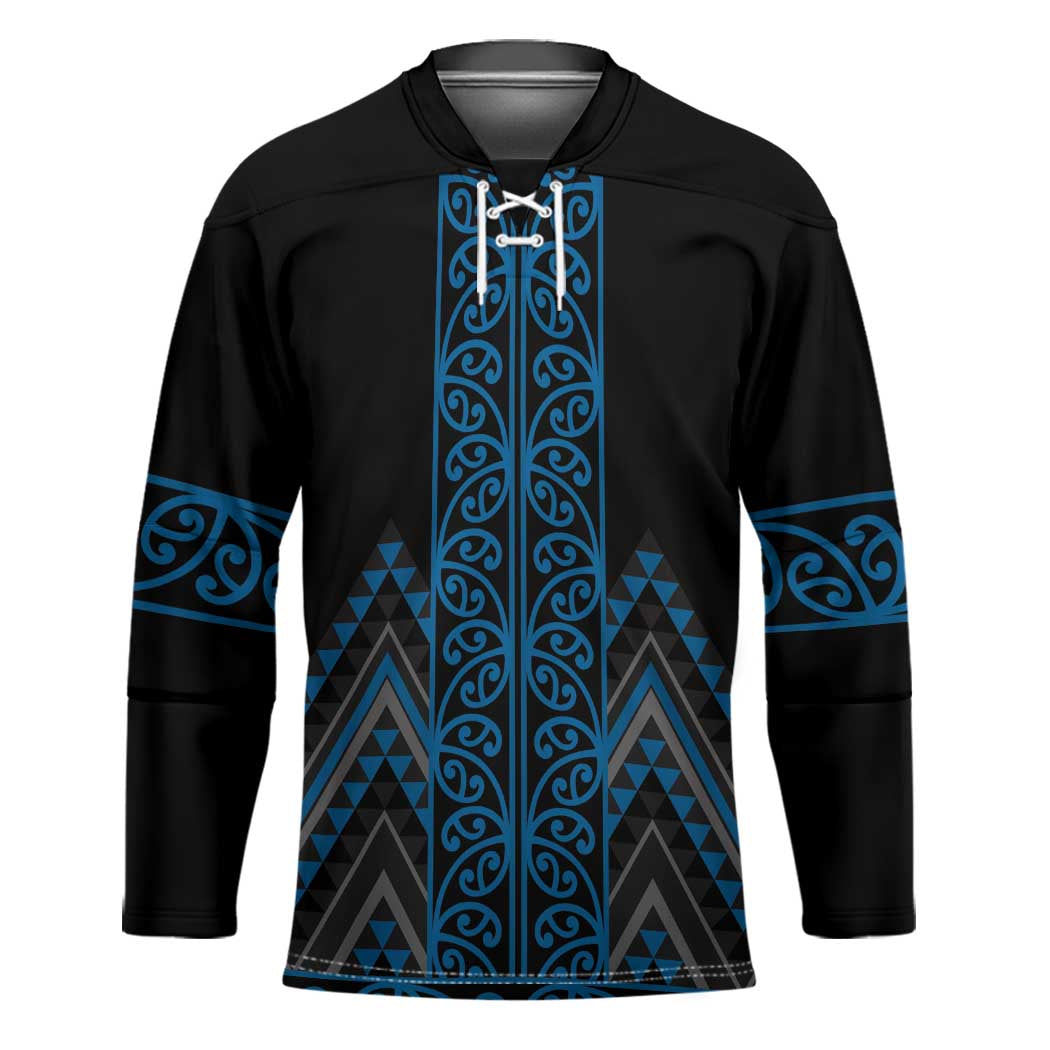 Blue Aotearoa Mangopare Kowhaiwhai Niho Taniwha Hockey Jersey Maori New Zealand - Aussie Hoodie