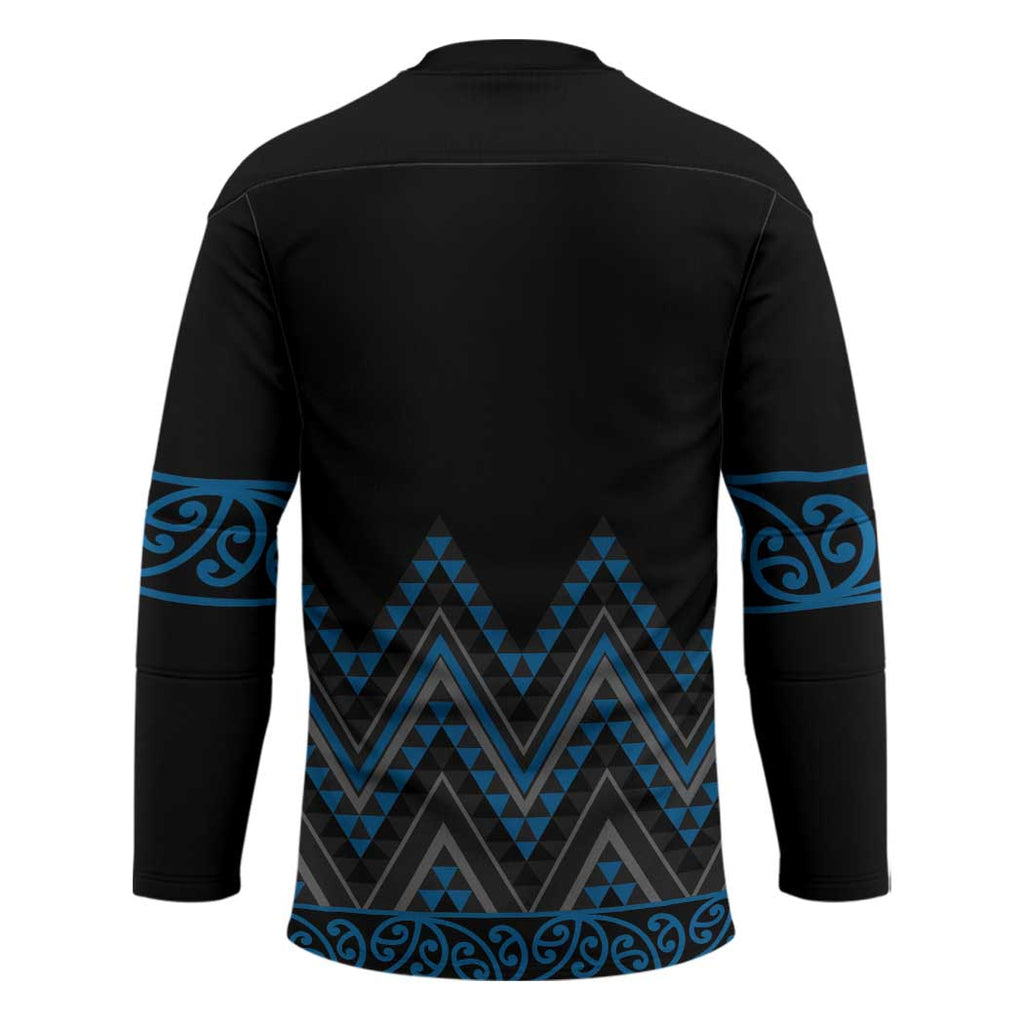 Blue Aotearoa Mangopare Kowhaiwhai Niho Taniwha Hockey Jersey Maori New Zealand - Aussie Hoodie