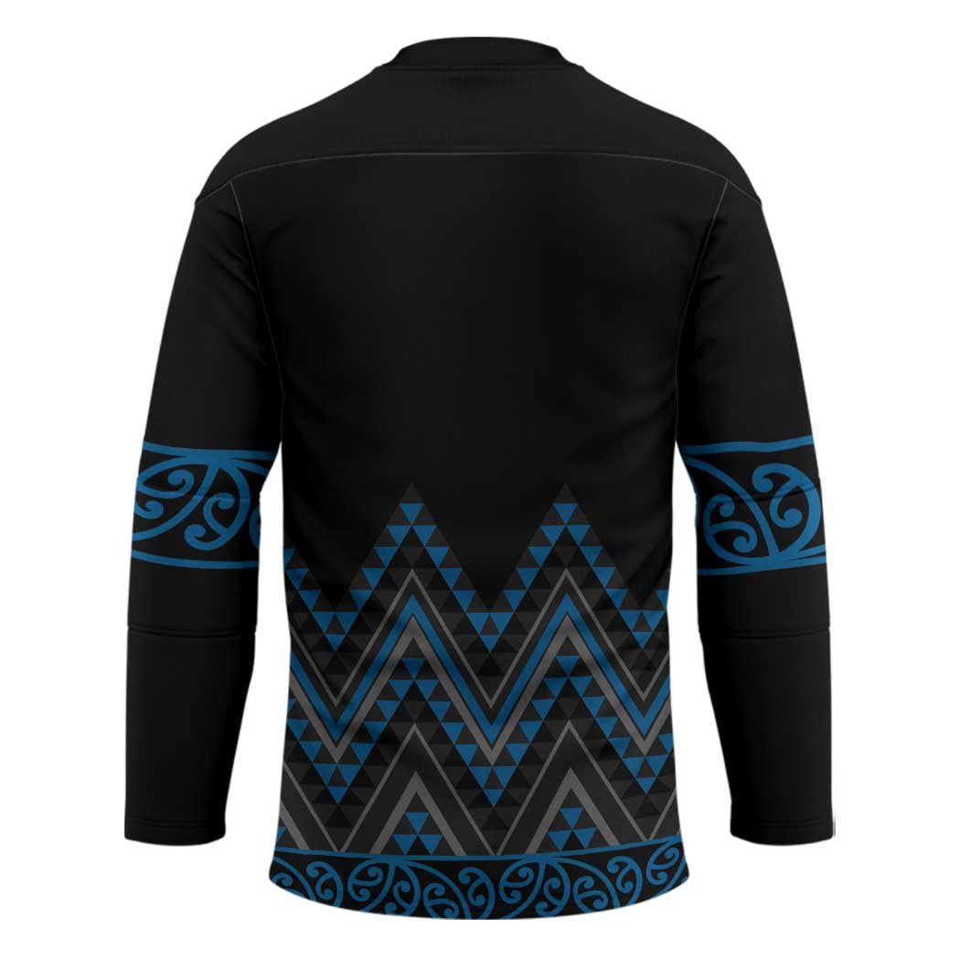 Blue Aotearoa Mangopare Kowhaiwhai Niho Taniwha Hockey Jersey Maori New Zealand - Aussie Hoodie