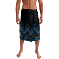 Blue Aotearoa Mangopare Kowhaiwhai and Niho Taniwha Lavalava Maori New Zealand