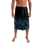 Blue Aotearoa Mangopare Kowhaiwhai and Niho Taniwha Lavalava Maori New Zealand