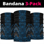 Blue Aotearoa Mangopare Kowhaiwhai Niho Taniwha Neck Gaiter Maori New Zealand - Aussie Hoodie