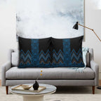 Blue Aotearoa Mangopare Kowhaiwhai Niho Taniwha Pillow Cover Maori New Zealand - Aussie Hoodie