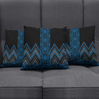 Blue Aotearoa Mangopare Kowhaiwhai Niho Taniwha Pillow Cover Maori New Zealand - Aussie Hoodie