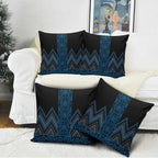 Blue Aotearoa Mangopare Kowhaiwhai Niho Taniwha Pillow Cover Maori New Zealand - Aussie Hoodie