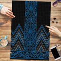 Blue Aotearoa Mangopare Kowhaiwhai Niho Taniwha Puzzle Maori New Zealand - Aussie Hoodie