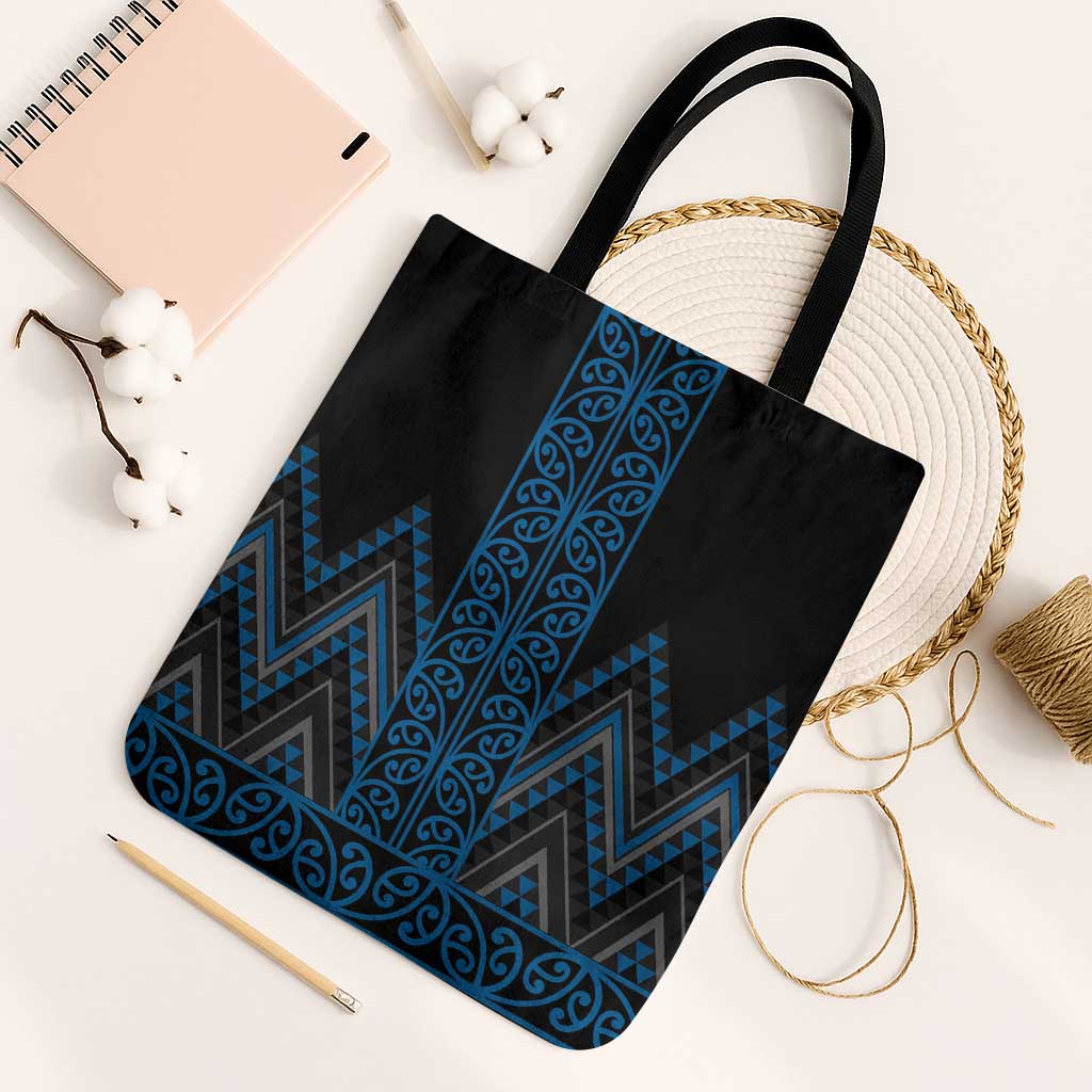 Blue Aotearoa Mangopare Kowhaiwhai Niho Taniwha Tote Bag Maori New Zealand - Aussie Hoodie