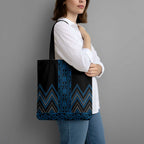 Blue Aotearoa Mangopare Kowhaiwhai Niho Taniwha Tote Bag Maori New Zealand - Aussie Hoodie