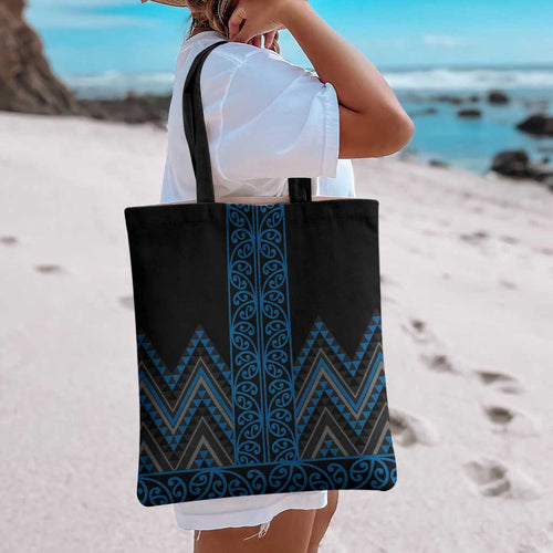 Blue Aotearoa Mangopare Kowhaiwhai Niho Taniwha Tote Bag Maori New Zealand - Aussie Hoodie