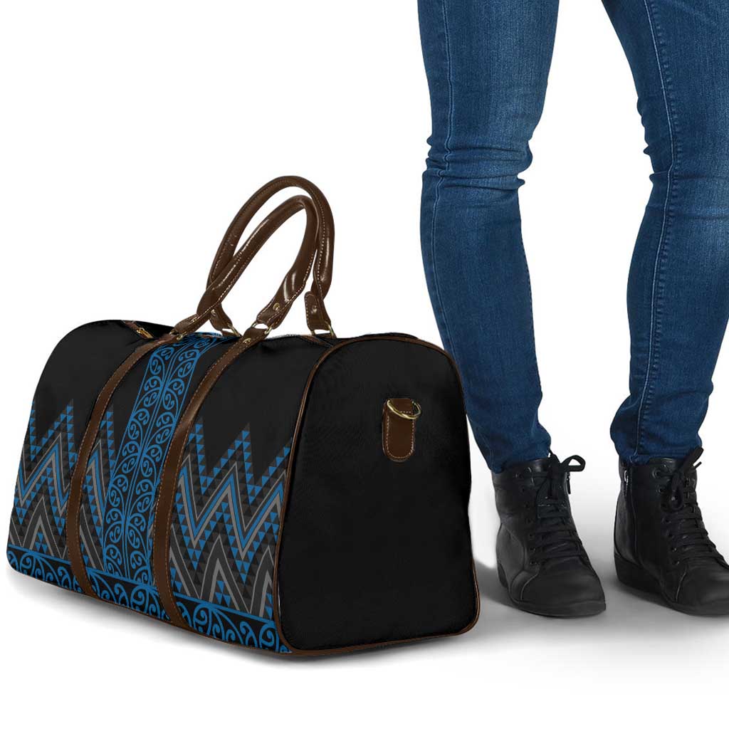 Blue Aotearoa Mangopare Kowhaiwhai Niho Taniwha Travel Bag Maori New Zealand - Aussie Hoodie