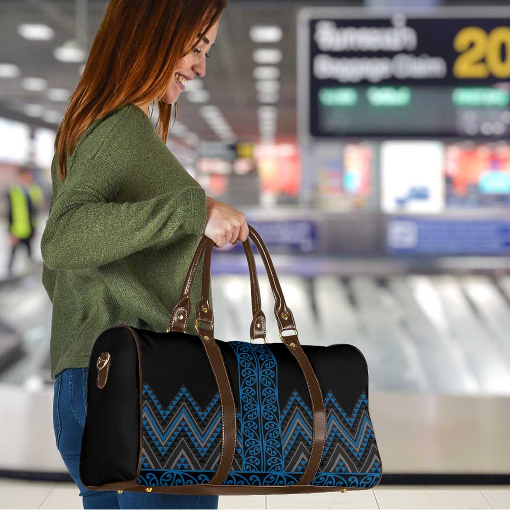 Blue Aotearoa Mangopare Kowhaiwhai Niho Taniwha Travel Bag Maori New Zealand - Aussie Hoodie