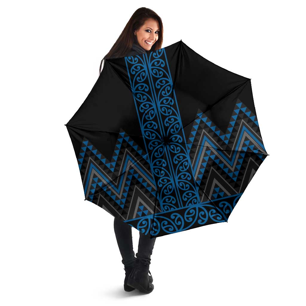 Blue Aotearoa Mangopare Kowhaiwhai Niho Taniwha Umbrella Maori New Zealand - Aussie Hoodie