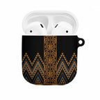 Gold Aotearoa Mangopare Kowhaiwhai Niho Taniwha AirPods Case Maori New Zealand - Aussie Hoodie