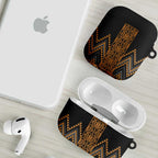 Gold Aotearoa Mangopare Kowhaiwhai Niho Taniwha AirPods Case Maori New Zealand - Aussie Hoodie