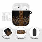 Gold Aotearoa Mangopare Kowhaiwhai Niho Taniwha AirPods Case Maori New Zealand - Aussie Hoodie