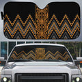 Gold Aotearoa Mangopare Kowhaiwhai Niho Taniwha Auto Sun Shade Maori New Zealand - Aussie Hoodie