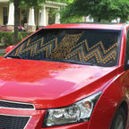 Gold Aotearoa Mangopare Kowhaiwhai Niho Taniwha Auto Sun Shade Maori New Zealand - Aussie Hoodie
