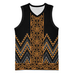Gold Aotearoa Mangopare Kowhaiwhai Niho Taniwha Basketball Jersey Maori New Zealand - Aussie Hoodie