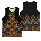 Gold Aotearoa Mangopare Kowhaiwhai Niho Taniwha Basketball Jersey Maori New Zealand - Aussie Hoodie