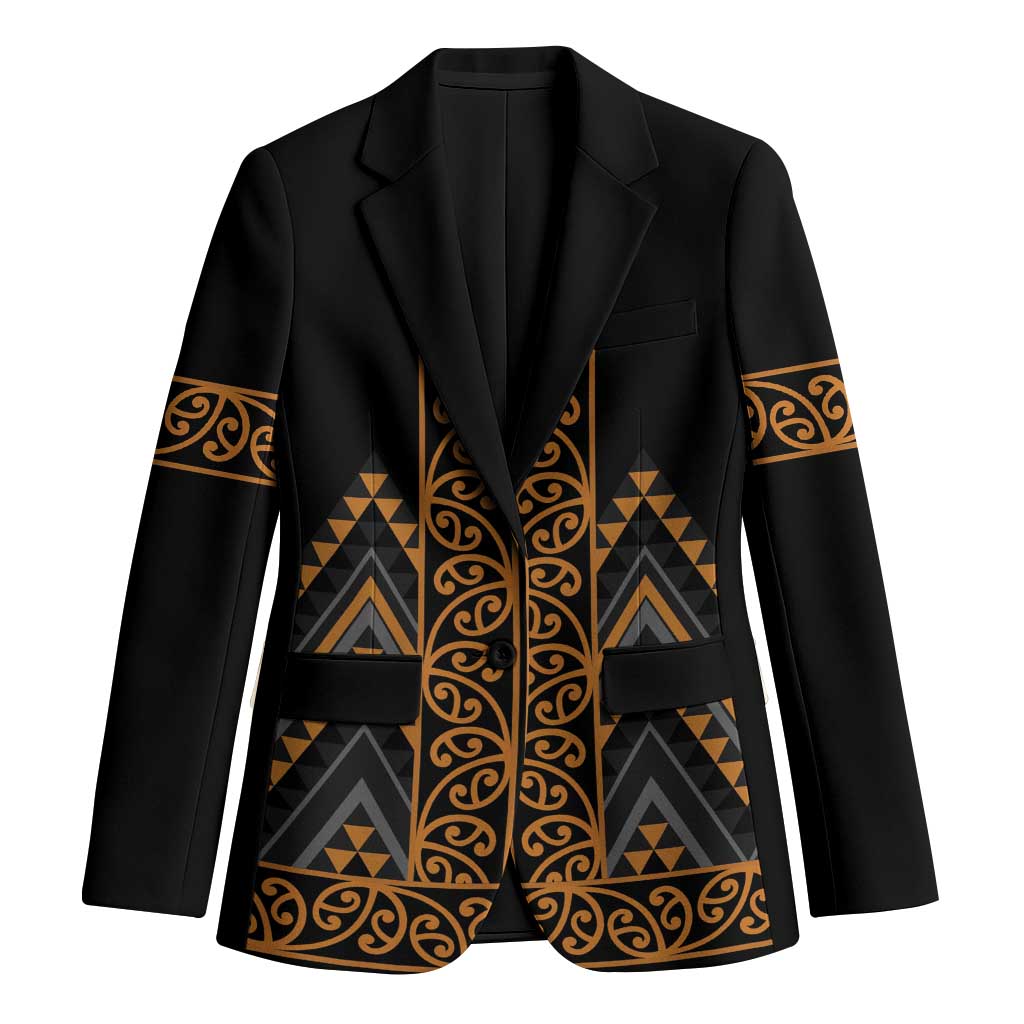 Gold Aotearoa Mangopare Kowhaiwhai Niho Taniwha Blazer Maori New Zealand - Aussie Hoodie