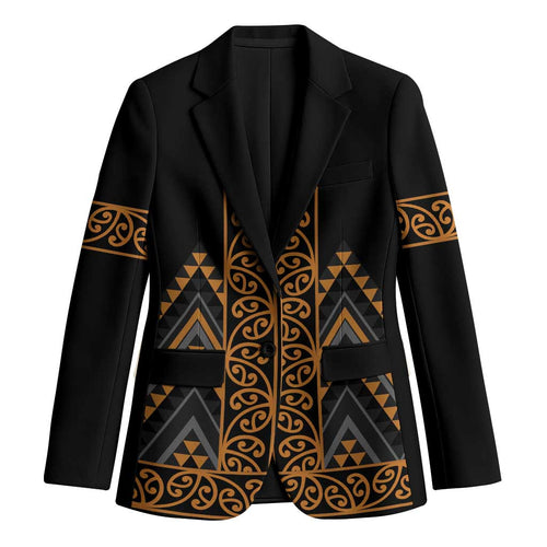Gold Aotearoa Mangopare Kowhaiwhai Niho Taniwha Blazer Maori New Zealand - Aussie Hoodie