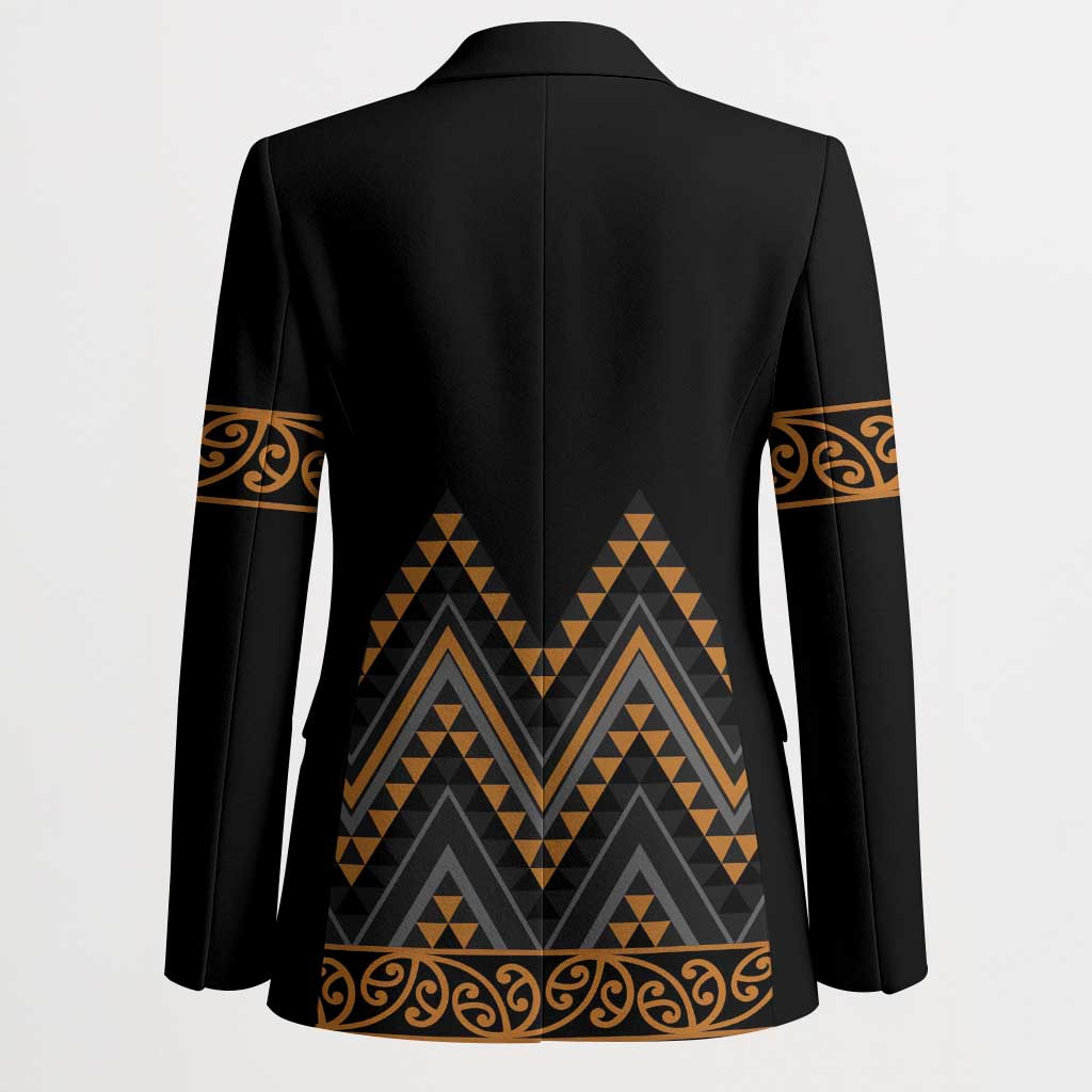Gold Aotearoa Mangopare Kowhaiwhai Niho Taniwha Blazer Maori New Zealand - Aussie Hoodie