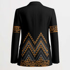 Gold Aotearoa Mangopare Kowhaiwhai Niho Taniwha Blazer Maori New Zealand - Aussie Hoodie