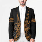 Gold Aotearoa Mangopare Kowhaiwhai Niho Taniwha Blazer Maori New Zealand - Aussie Hoodie