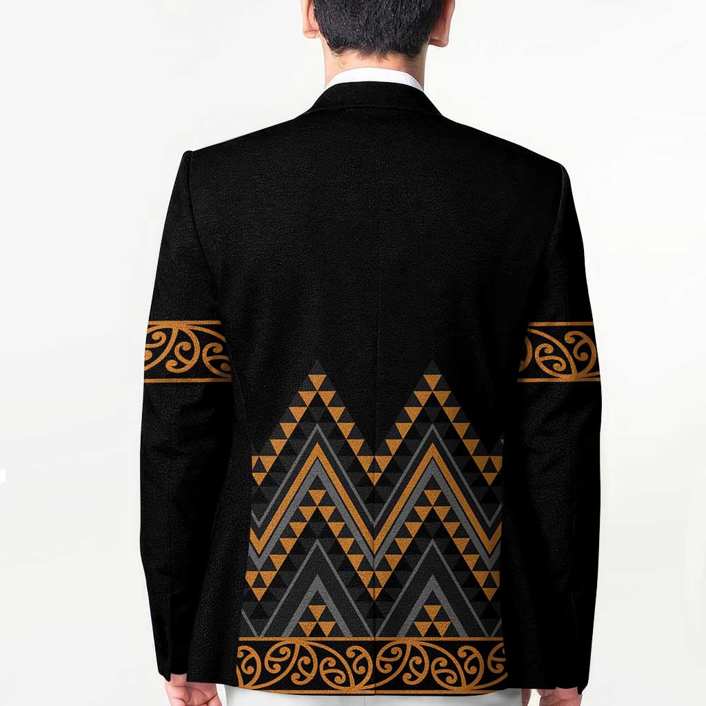 Gold Aotearoa Mangopare Kowhaiwhai Niho Taniwha Blazer Maori New Zealand - Aussie Hoodie