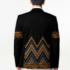 Gold Aotearoa Mangopare Kowhaiwhai Niho Taniwha Blazer Maori New Zealand - Aussie Hoodie