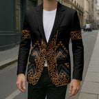 Gold Aotearoa Mangopare Kowhaiwhai Niho Taniwha Blazer Maori New Zealand - Aussie Hoodie