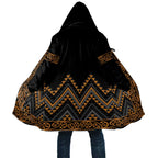 Gold Aotearoa Mangopare Kowhaiwhai Niho Taniwha Cloak Maori New Zealand - Aussie Hoodie