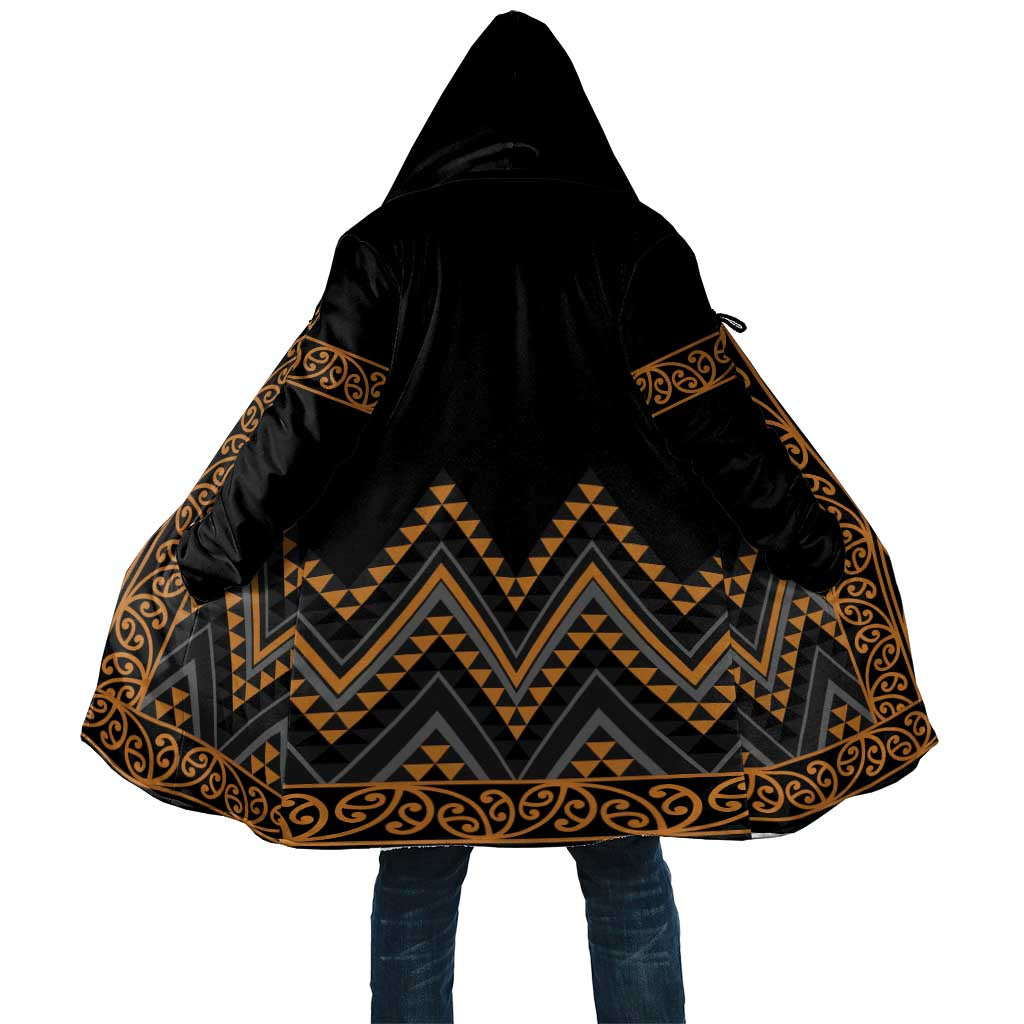 Gold Aotearoa Mangopare Kowhaiwhai Niho Taniwha Cloak Maori New Zealand - Aussie Hoodie