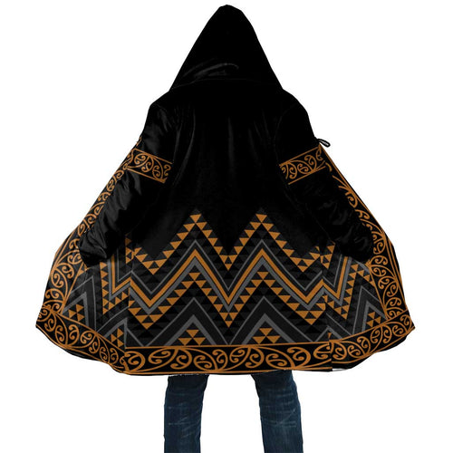 Gold Aotearoa Mangopare Kowhaiwhai Niho Taniwha Cloak Maori New Zealand - Aussie Hoodie