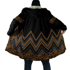 Gold Aotearoa Mangopare Kowhaiwhai Niho Taniwha Cloak Maori New Zealand - Aussie Hoodie