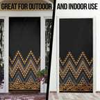 Gold Aotearoa Mangopare Kowhaiwhai Niho Taniwha Door Cover Maori New Zealand - Aussie Hoodie