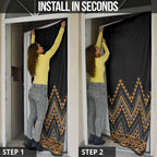 Gold Aotearoa Mangopare Kowhaiwhai Niho Taniwha Door Cover Maori New Zealand - Aussie Hoodie