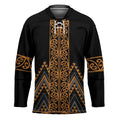 Gold Aotearoa Mangopare Kowhaiwhai Niho Taniwha Hockey Jersey Maori New Zealand - Aussie Hoodie