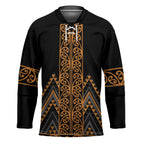 Gold Aotearoa Mangopare Kowhaiwhai Niho Taniwha Hockey Jersey Maori New Zealand - Aussie Hoodie