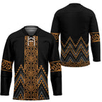 Gold Aotearoa Mangopare Kowhaiwhai Niho Taniwha Hockey Jersey Maori New Zealand - Aussie Hoodie